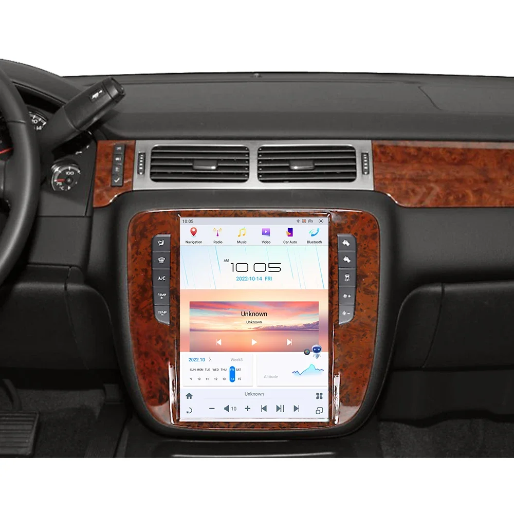 YANFU Car Radio For GMC yukon For Chevrolet Tahoe Silverado 2007-2013 Carplay GPS Navi Android Auto Multimedia Bluetooth Player