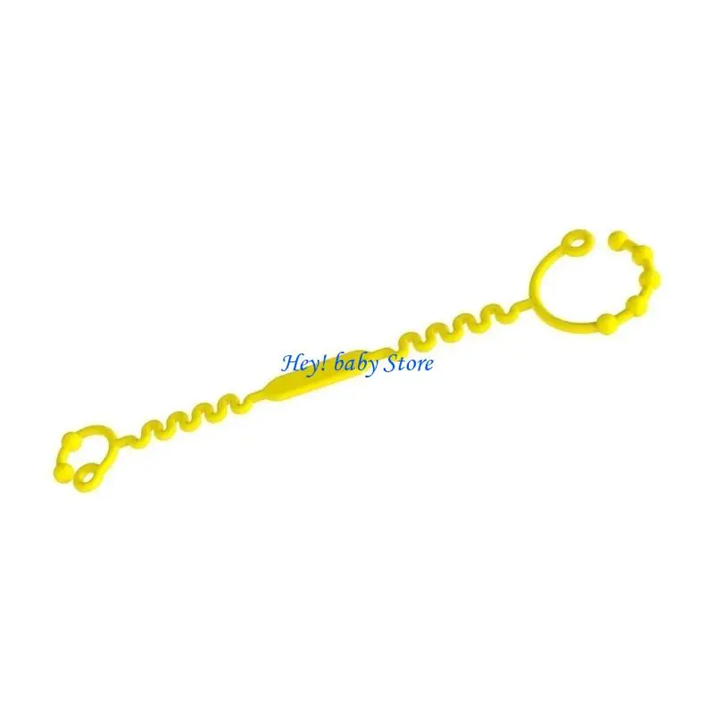 Q1FE Kids Silicone Bottle Holder Leash Adjustable Infant Teether Pacifier Holder