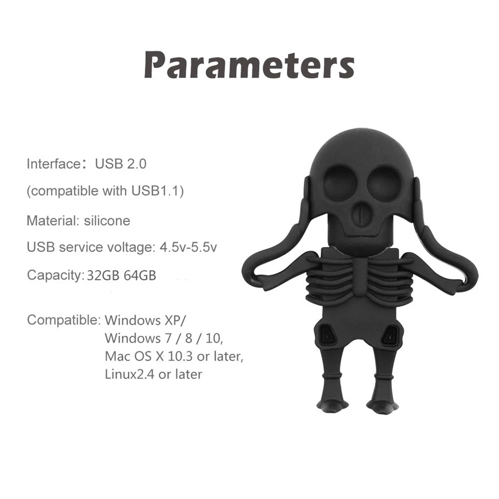 BINFUL Cartoon Halloween USB Flash Drives 256G 128G Pen Drive 64GB 32GB Gifts Memory Stick 8GB 16GB Creative For computer U disk