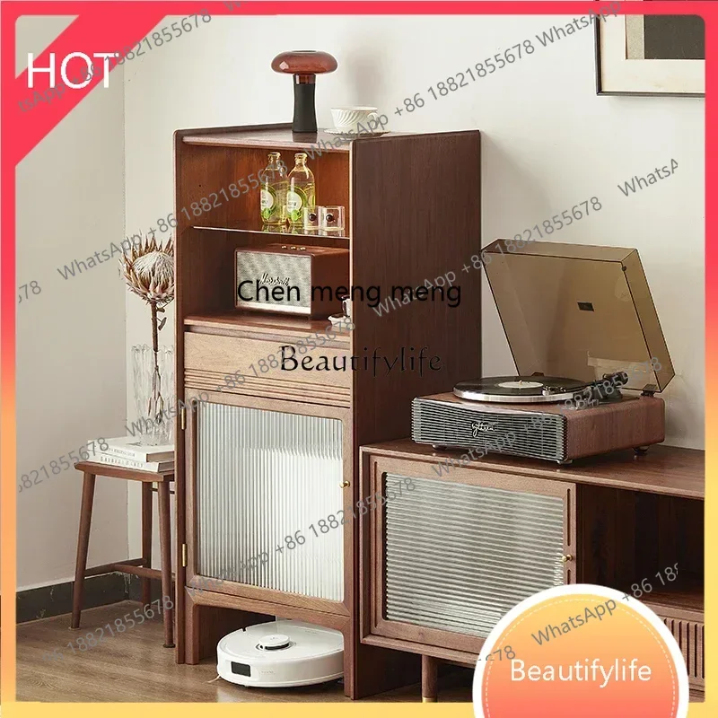 style NEWNordic solid wood sweeping robot cabinet guest restaurant storage side cabinet ss 8617