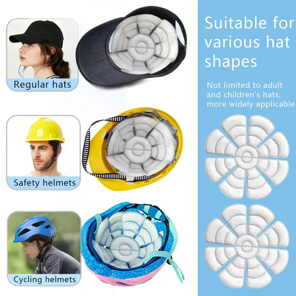 PCM Hat Ice Pack Heatstroke Prevention raffreddamento Outdoor Self-Cooling Reusble casco di sicurezza berretto da ciclismo sensazione di raffreddamento duratura