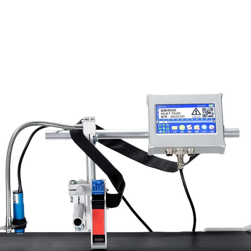 Conveyor Belt Inkjet Printer Fully Automatic Production Date, Batch Number, and QR Code Printing Smart Assembly Line Inkjet Prin