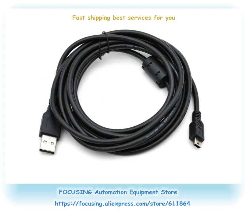 USB Programming And Serial Communication Cable For Delta AH500 PLC UC-PRG015-01A 1.5M UC-PRG030-01A 3M Mini USB To USB Type A