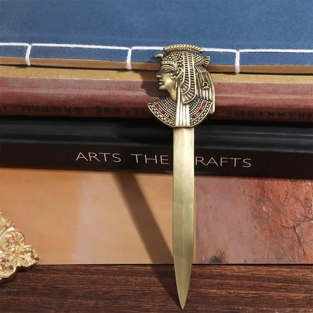 Egyptian Pyramid Pharaoh Envelope Opener DIY Crafts Tool Letter Opening Tool Express Opener Ancient Zinc Alloy Exquisite Gift