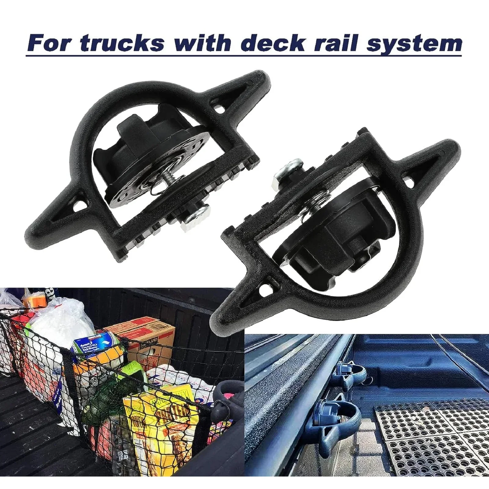 2Pcs PT278-35112 PT27835160 Truck Deck Rail System Tie Down Bed Cleat for Toyota Tacoma Tundra Ram 1500 Jeep Gladiator 2005-2021