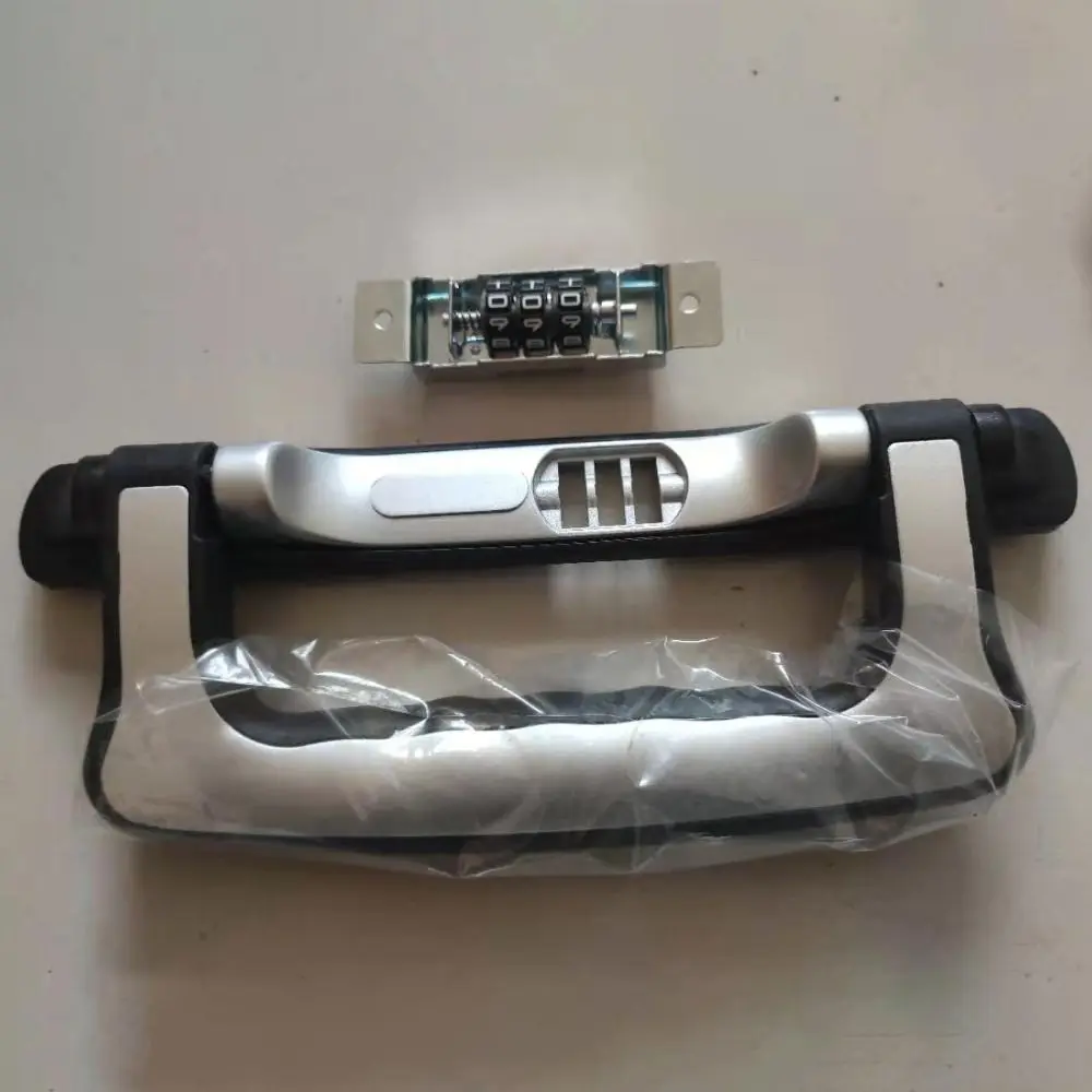 Durable Black Silver Luggage Box Handle Plastic Replacement Suitcase Case Handle Repair Travel Supplies Luggage Carrying Handle
