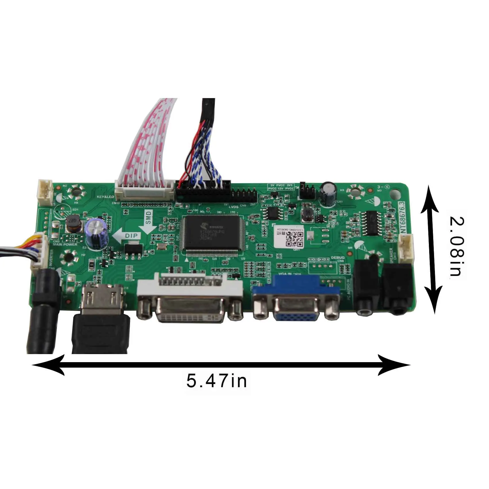 H-D DVI VGA لوحة تحكم LCD 12.1 "G121X1-L04 1024X768 شاشة LCD
