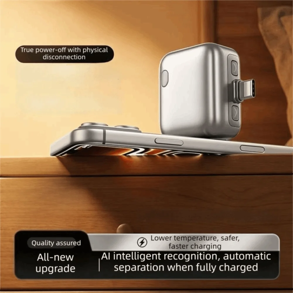 140W Auto Stop Charging Adapter Auto Power-Off Overcharge Protection Full Charge Separator Type-C Smart Auto-Disconnect