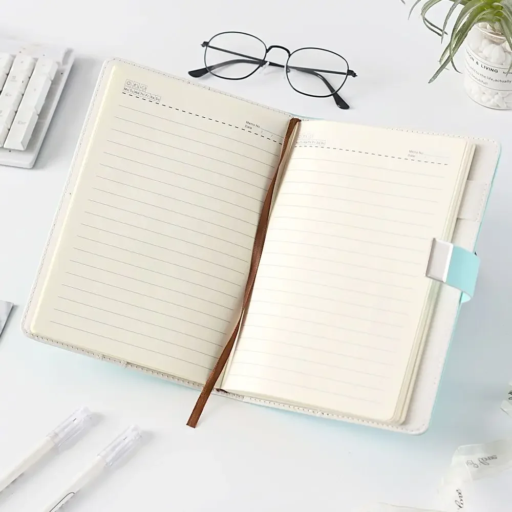 A5 Password Notebook with Lock 112 Sheets Journals Thicken Hand Ledger Handbook Student Notepad Diary Binder Stationery Gift