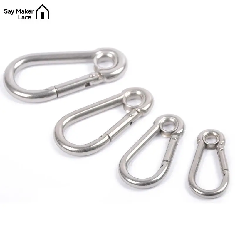 40/50/60/70mm Heavy Duty Carabiner Spring Snap Hook EDC Safety Buckle For Climbing Sport Yoga Hammock Swing Keychains