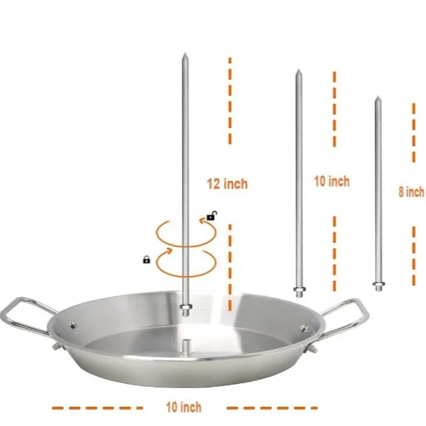 Thicken Stainless Vertical Skewer Griddle, Barbecue Grill Stand, Vertical Skewer Grill, Great for Tacos Tacos, Whole Chicken