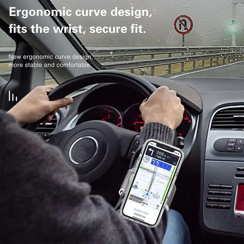 ユニバーサル磁気リストバンド電話ホルダー MAGSAFE 手首アロマセラピー磁気電話ホルダーサイクリングライブ L4V7