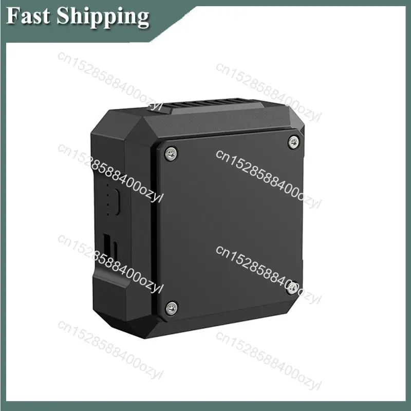 

August Открытый подвесной вентилятор на шею на талии Длительный срок службы батареи может осветить перезаряжаемый мини-вентилятор, черный