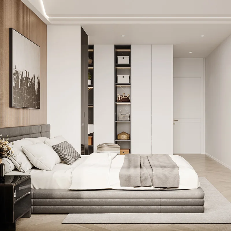 Jiangmen Foshan Guangzhou whole house customization factory design and customization of wardrobes, desk combinations
