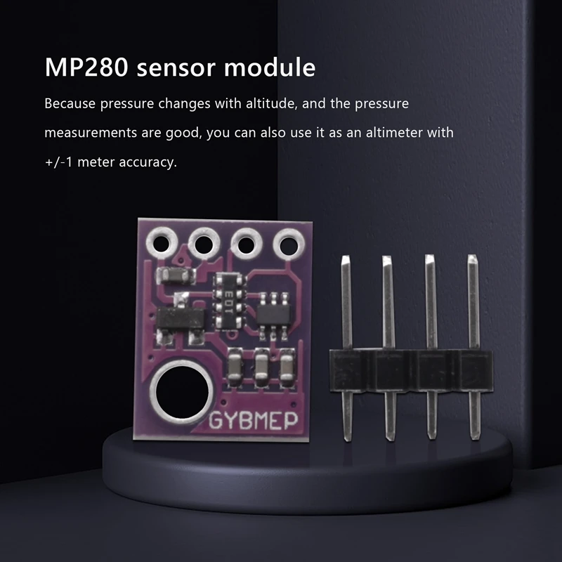 3Pcs BMP280 5V Digital Temperature Barometric Pressure Sensor Module, Temperature Sensor Atmospheric Pressure Board