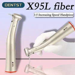 NSK Push Button 1:5 Dental Contra Angle Handpiece Increase Speed Handpiece Mini Head Ti Max X95L Inner Water Spray Red Ring