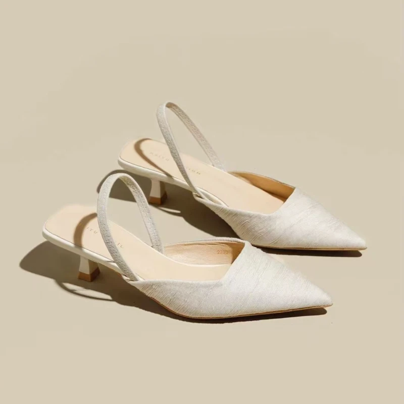 2026 New Luxury Brand Designer Women's High Heels Sexy Pointed Toe Stiletto Sandals Comfortable Outdoor Slip-on Party High Heels view 6