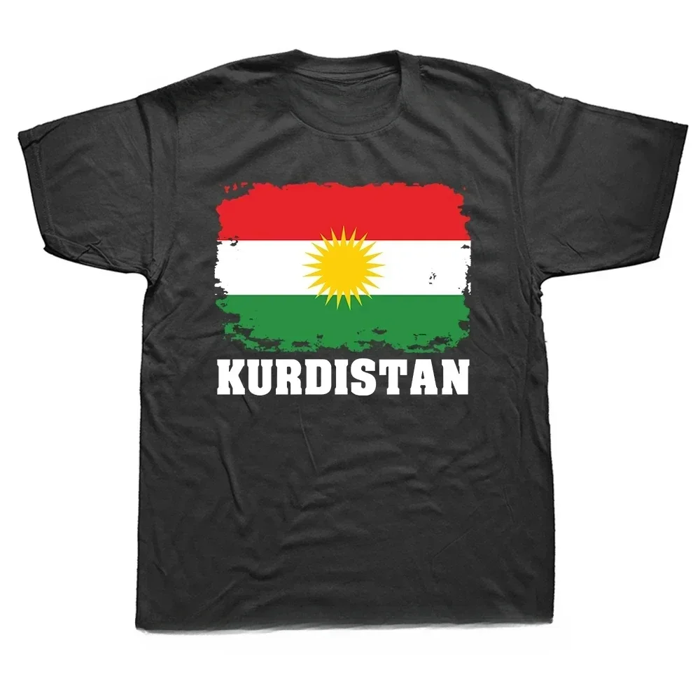 Harajuku Tee Top  Kurdish Heartbeat T-Shirts Men Graphic T Shirt DY Summer I Love Kurdistan Heartbeat Flag Tshirt new streetwear