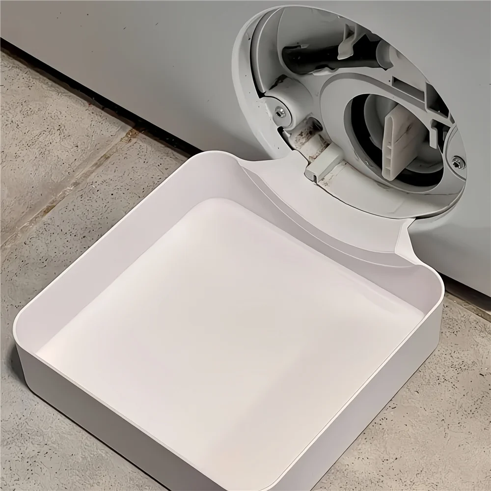 Washing Machine Drain Water Collection Tray, Lint Filter and Foreign Object Drip Tray, Clean Laundry Room Water Collection Box image 5