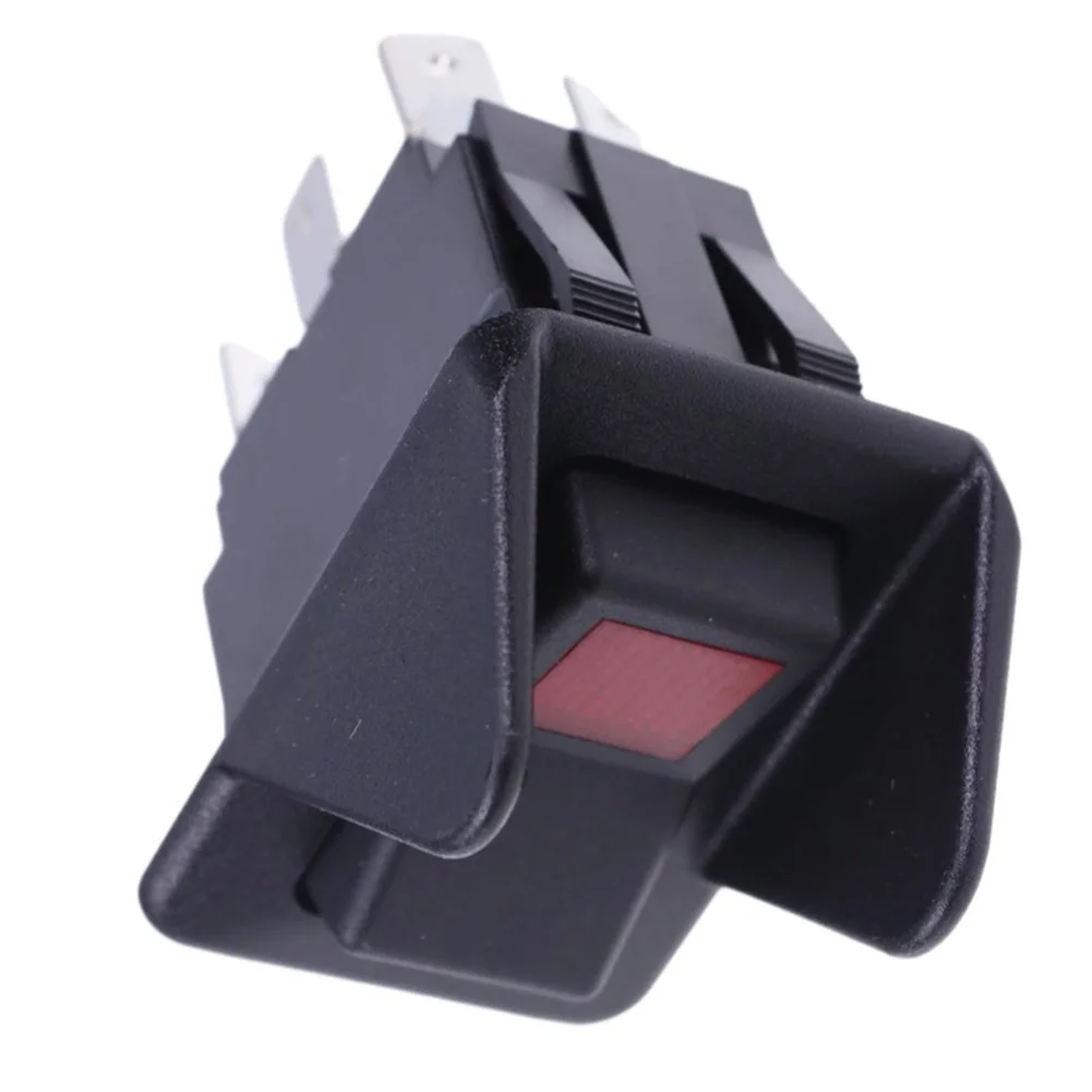 for Red Backlit Switch Rocker Switch Injection-molded Housing Conductive Metal Terminals Integrated Indicator Circuitry