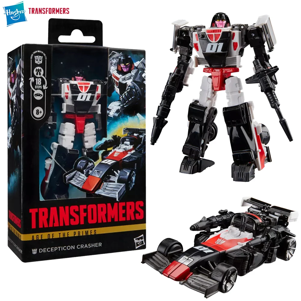 

[In-Stock] Hasbro Transformers Age of the Primes Decepticon Crasher 14cm Deluxe Class Collectible Anime Action Figure Model Toys
