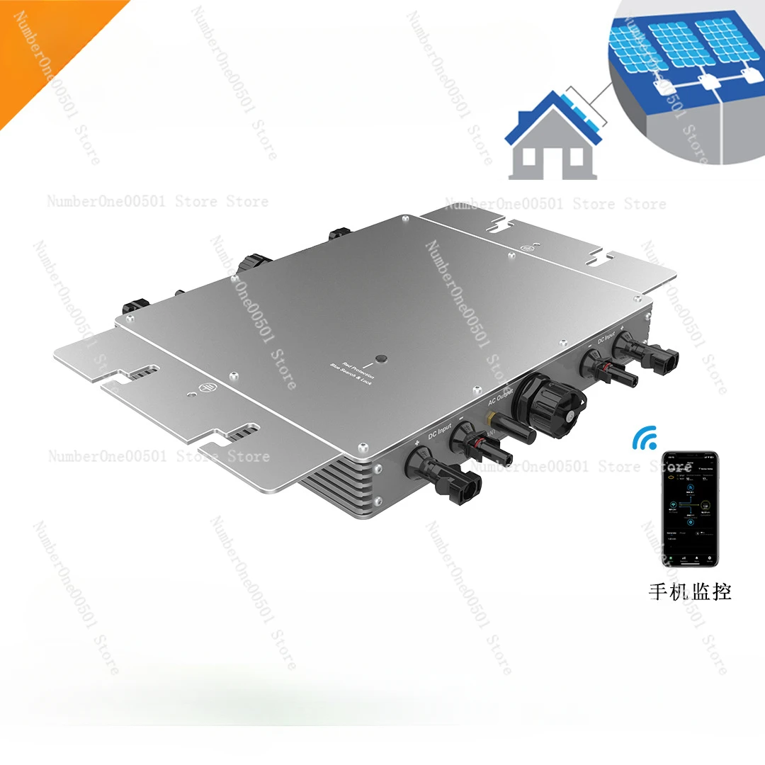 Micro Inverter 1200W Solar Water Heater Grid-connected Power Generation System Waterproof Micro