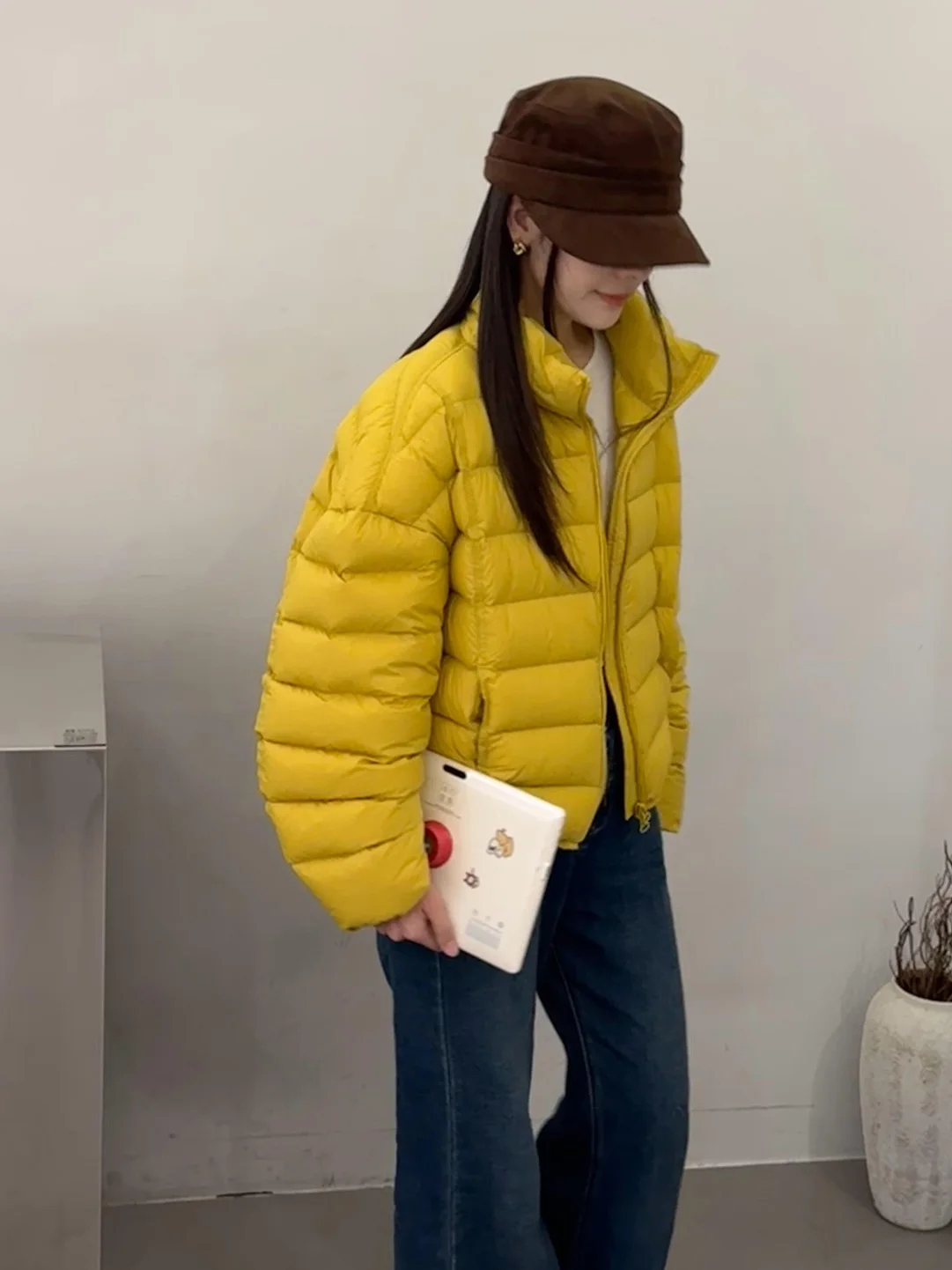 

Fashionable Minimalist Stand Collar Cotton Jacket Women's Single Item Winter 2025 New Arrival High Quality Versatile Trendy