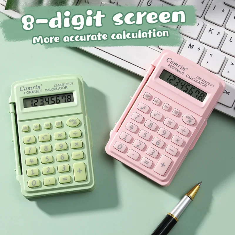 Cute Silent Calculator Mini Version Learning Auxiliary Small  Portable Calculator Back To School Supplies Students/Finance