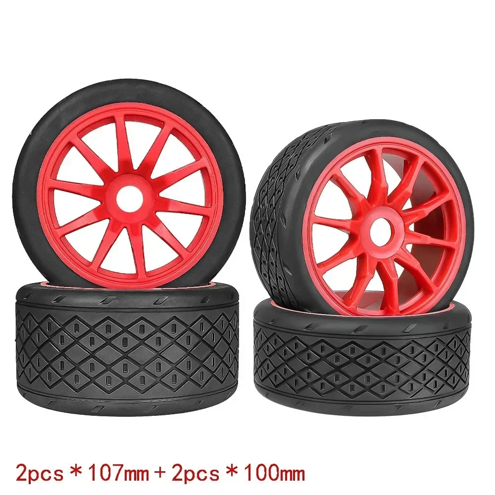 

4pcs 53/107 42/100 Tire Tyre 17mm Wheel Hex for Arrma 1/7 Infraction Limitless Felony FSR Model GT RC Car Upgrade Parts