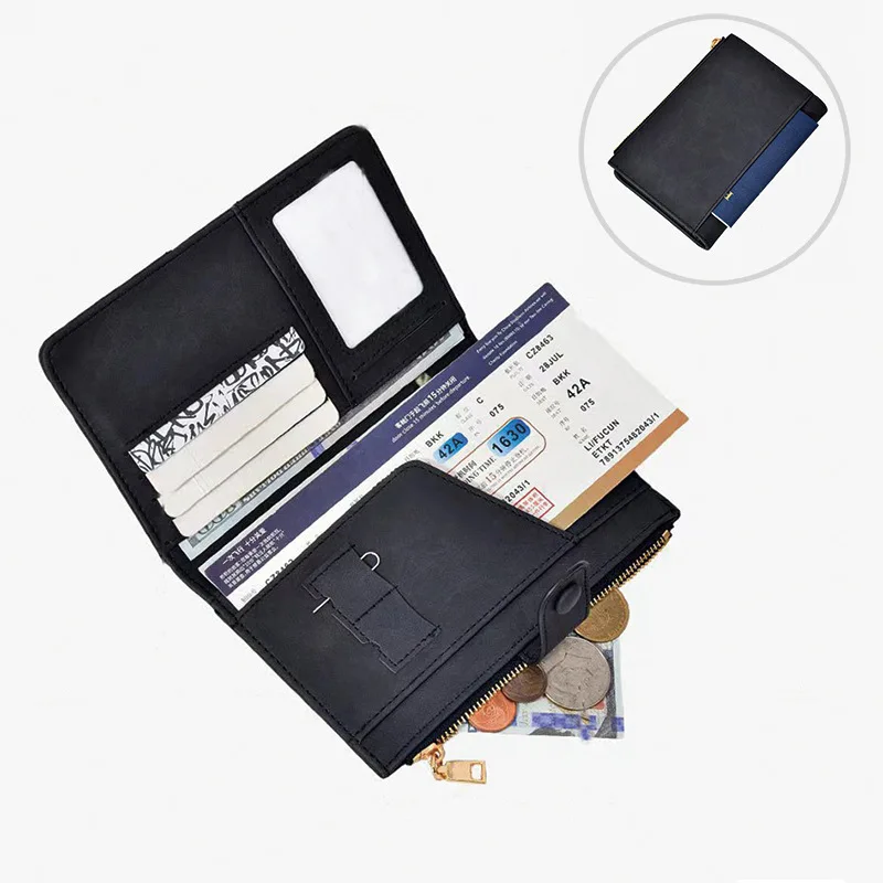 NewRFIDAnti-theft Passport Holder Card Case Versatile Multi-functional Passport Cover Document Organizer Bag for Traveling Abroa