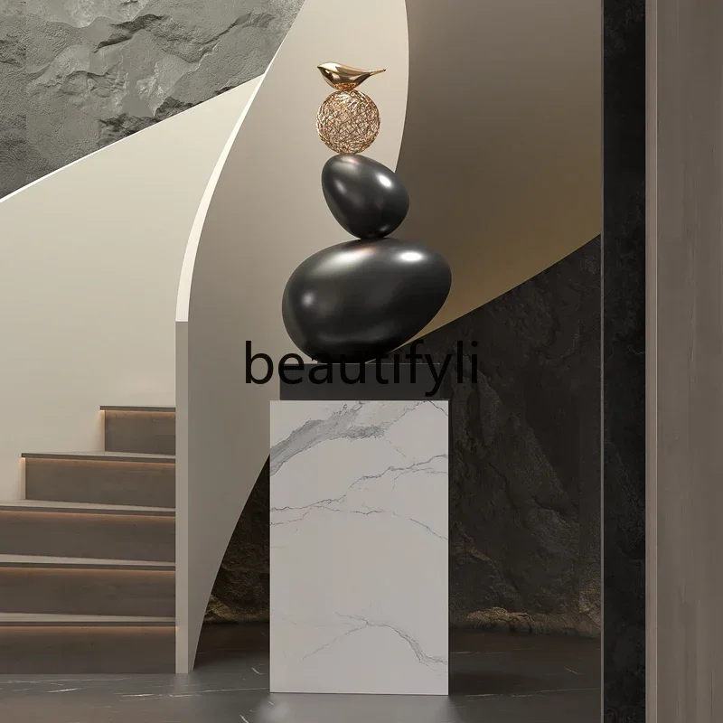 6239Stone Fortune Entrance Cabinet Sculpture Office Sales Office Wealth-Attracting Art Ornament Living Room