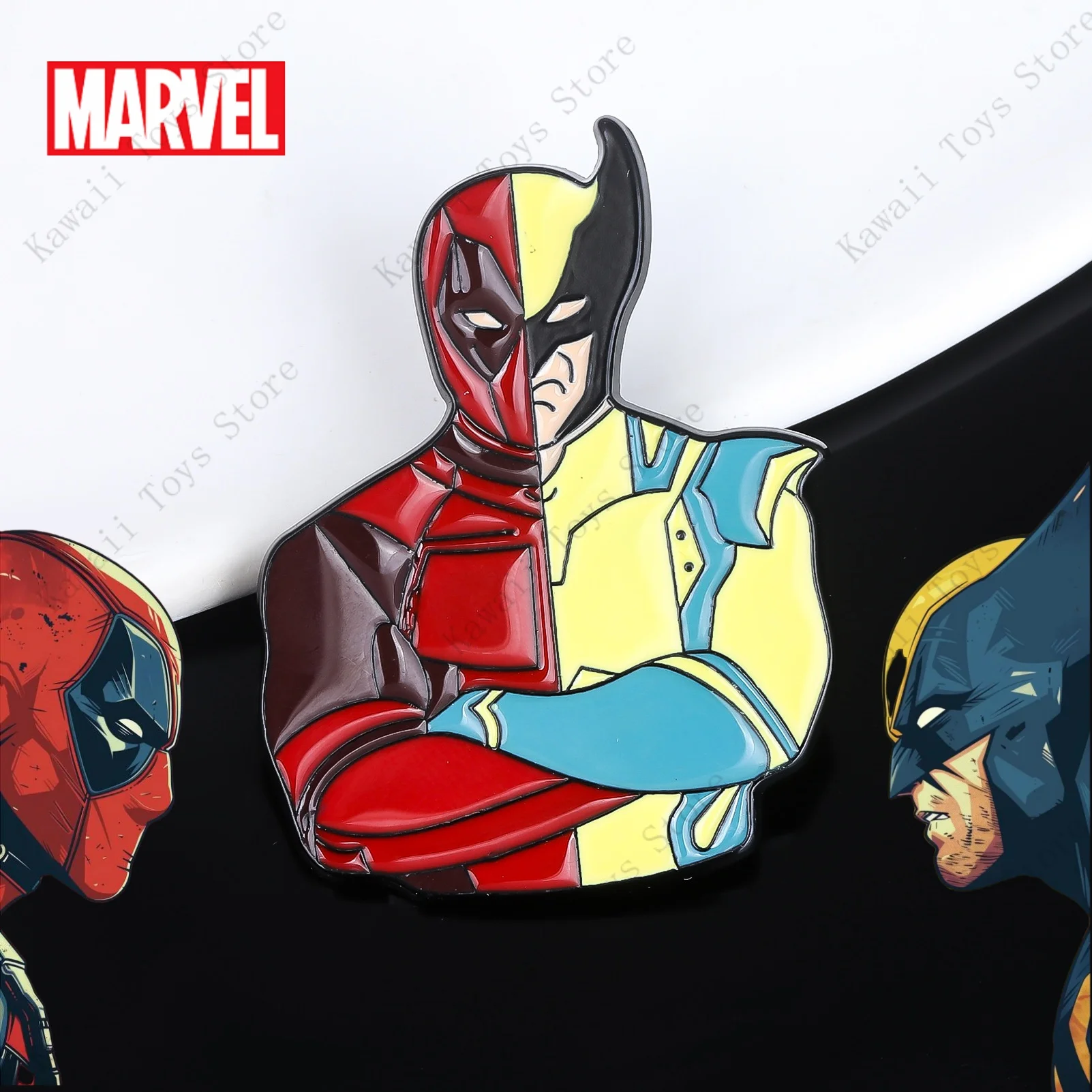 

2024 Movies Deadpool & Wolverine Enamel Pins Denim Jacket Pin Ladies Brooch Boys Punk Shirt Badge Hat Pin Gift for Friends