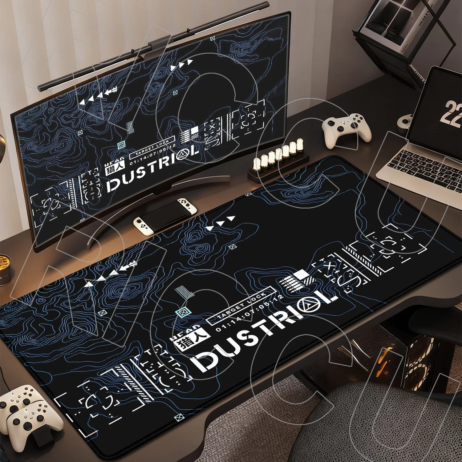 XXL Science fiction style Contour Lines 900x400mm Mouse Pad Gaming Computer Mousepad Play mat Mouse Mat Computer Desk Pad carpet