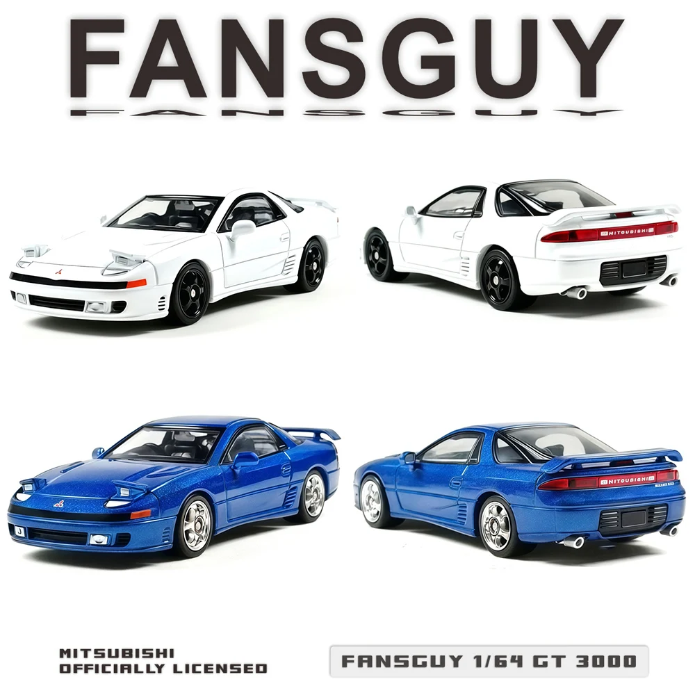 PreSale FANSGUY 1/64  3000GT Diecast Model Pop-up Headlamps Collection Toy Station Vehicle Gift For Adults