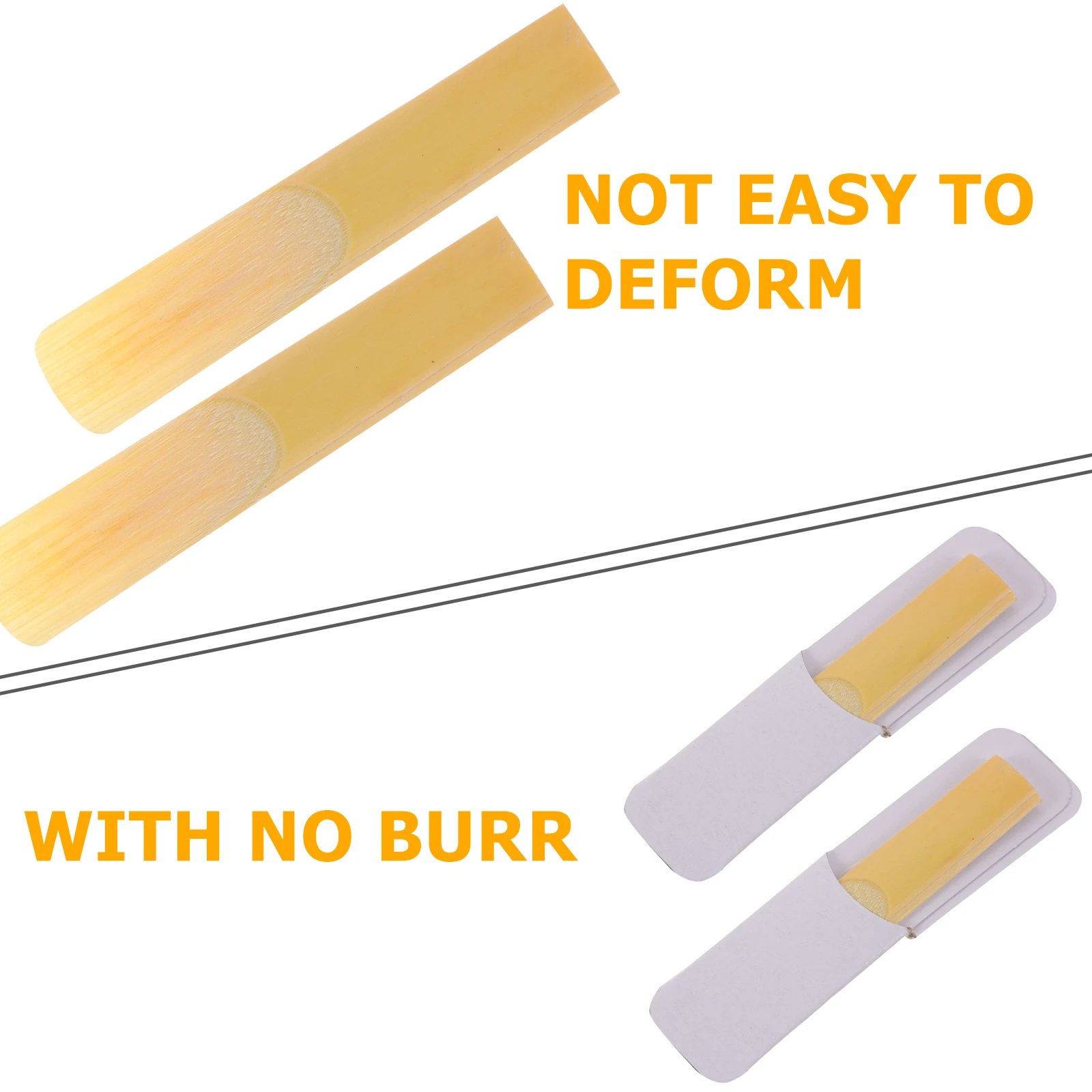 

10 Pcs Durable Easy Installation Replacement Accessories Bass Clarinet Reeds for Beginner BassClarinet Player