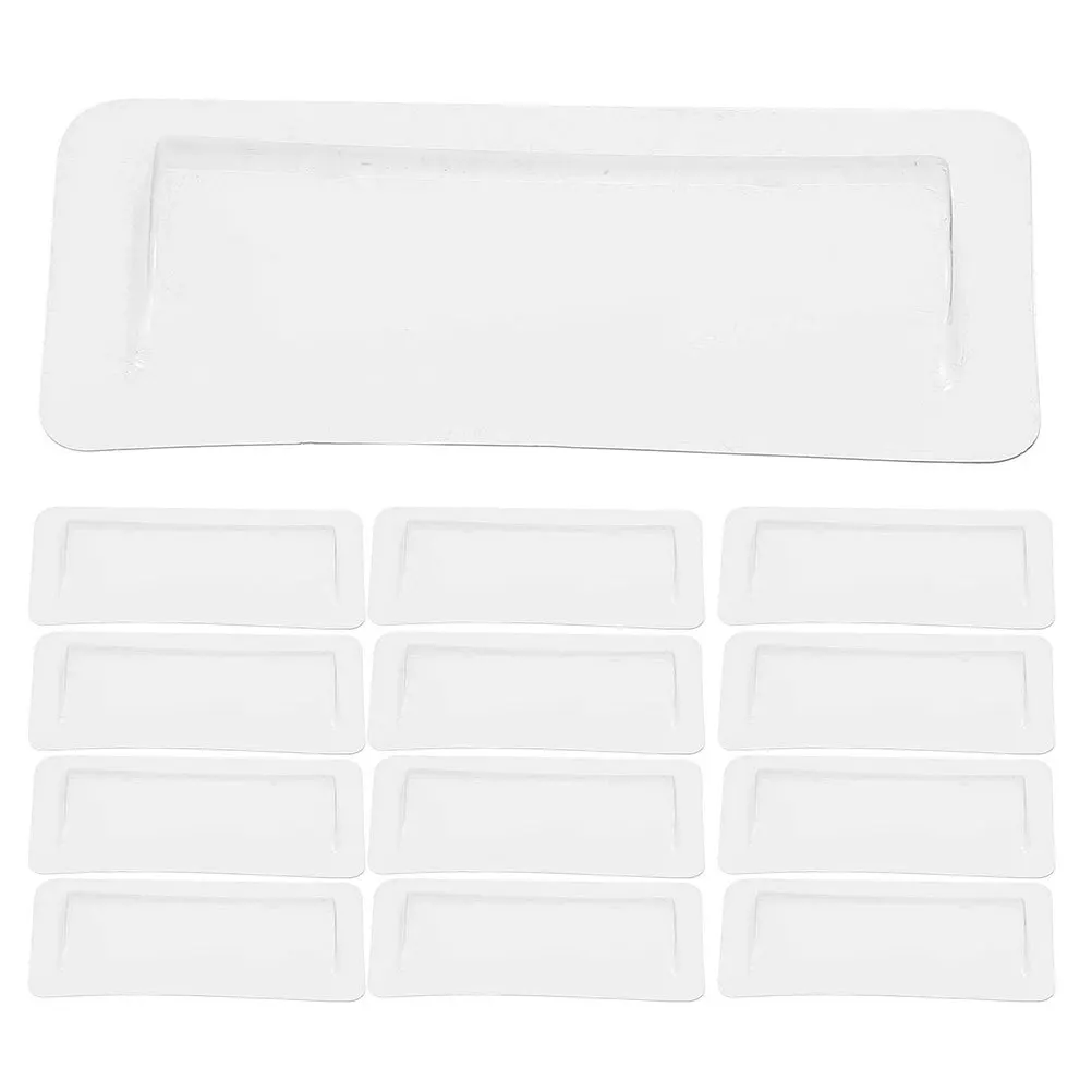 40pcs Clear Money Holder Plastic Card Pouch Transparent Dome For Cash Credit Cards Id Lipstick Storage Portable Organizer Travel