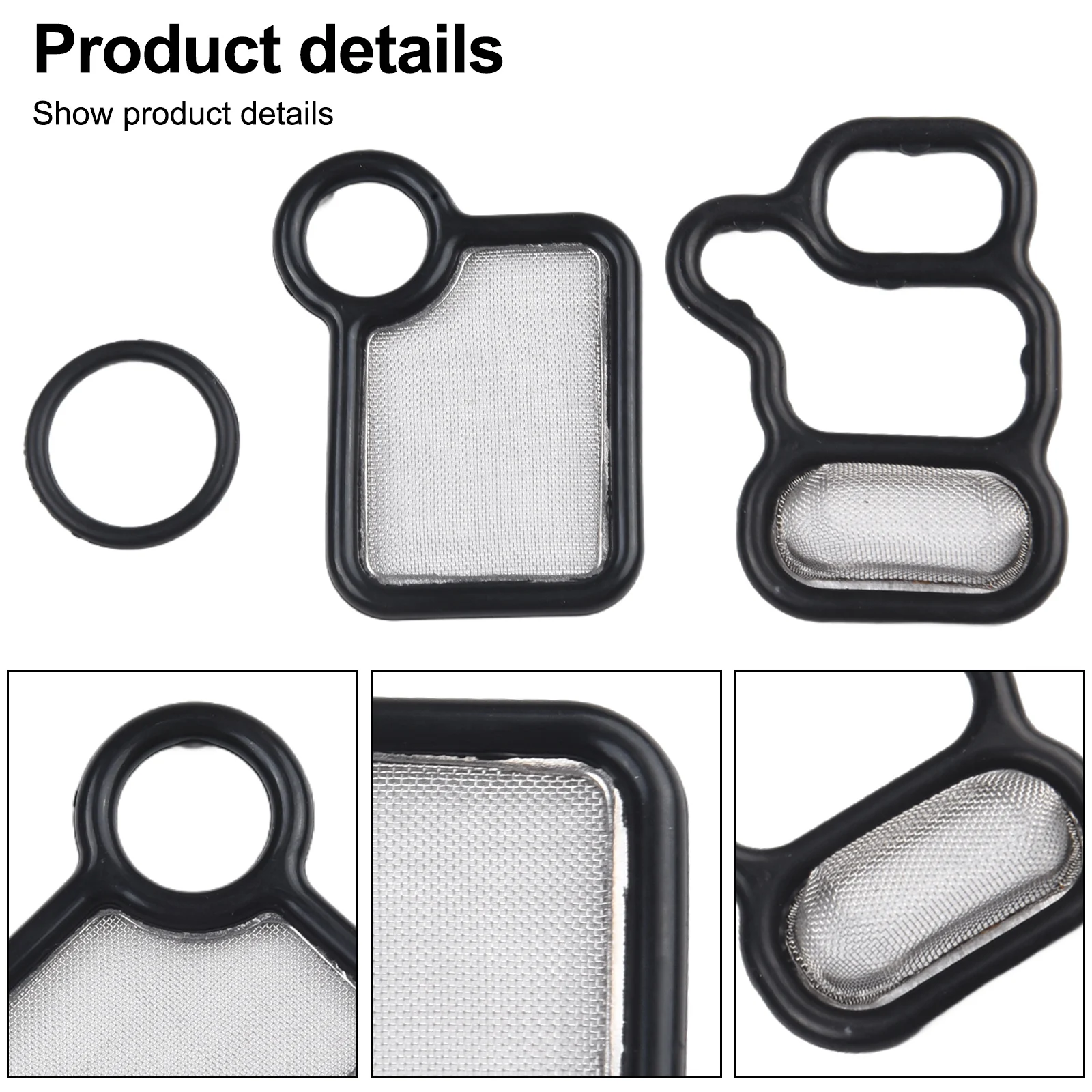 

Solenoid Spool Valve Gasket Kit Valve Washer Magnetic Gaskets Replacement Rubber 3*2*4cm Black For Civic For CRV