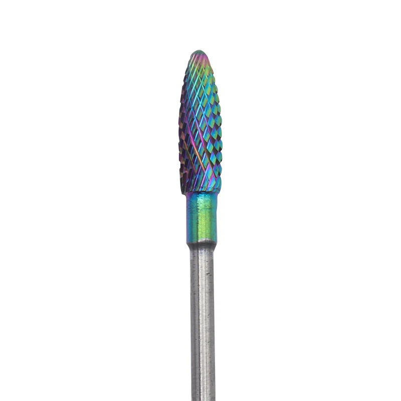 Rainbow Carbide 4mm Head Professional 3/32 "elektryczna frezarka do paznokci Manicure narzędzie do Pedicure akcesoria Carbide naildrill bit