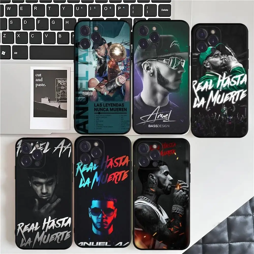 Anuel AA Rapper Hot Phone Case Silicone Soft for iphone 16 15 14 13 12 11 Pro Mini XS MAX Plus X Cover