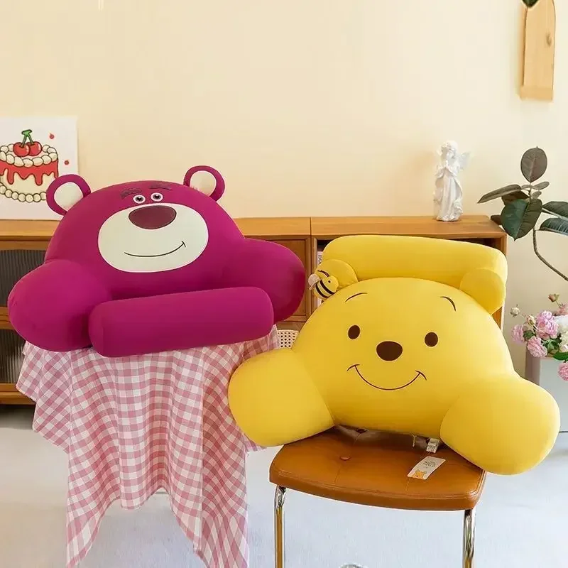 Disney Lotso Pooh Bear animation peripheral creative cartoon cute car lumbar support home multi-functional  removable pillow