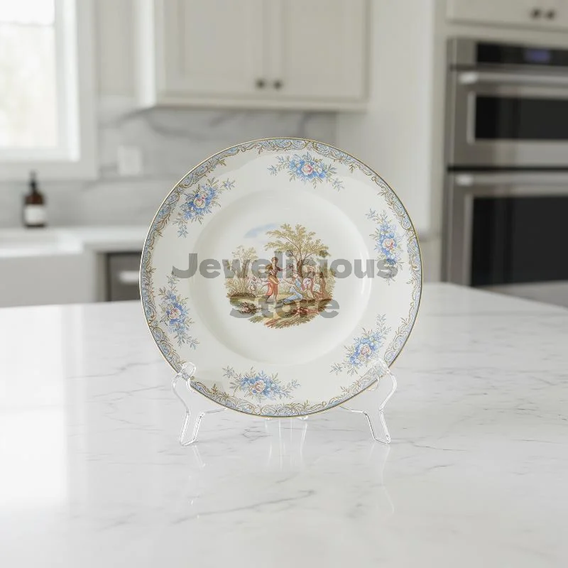 Portable Foldable Acrylic Display Stand Transparent for Home and Gallery Use