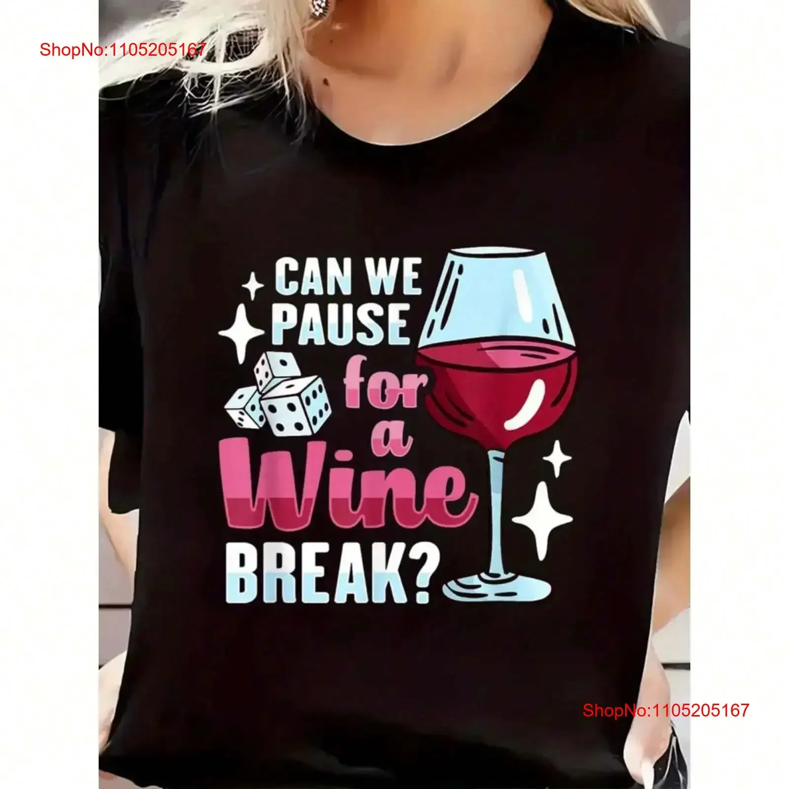 

Interesting Ladies' T shirt Can We Pause Drinking Casual Summer Top vintage Washed Soft Slightly streetwear Unisex