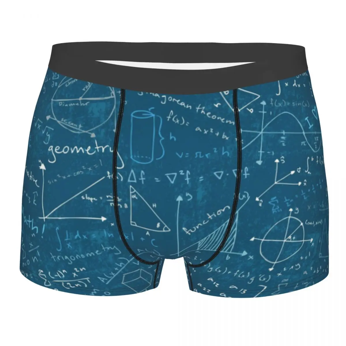 Mathematics Formulas Math Underwear Male Sexy Printed Science Geek Teacher Gift Boxer Shorts Panties Briefs Soft Underpants