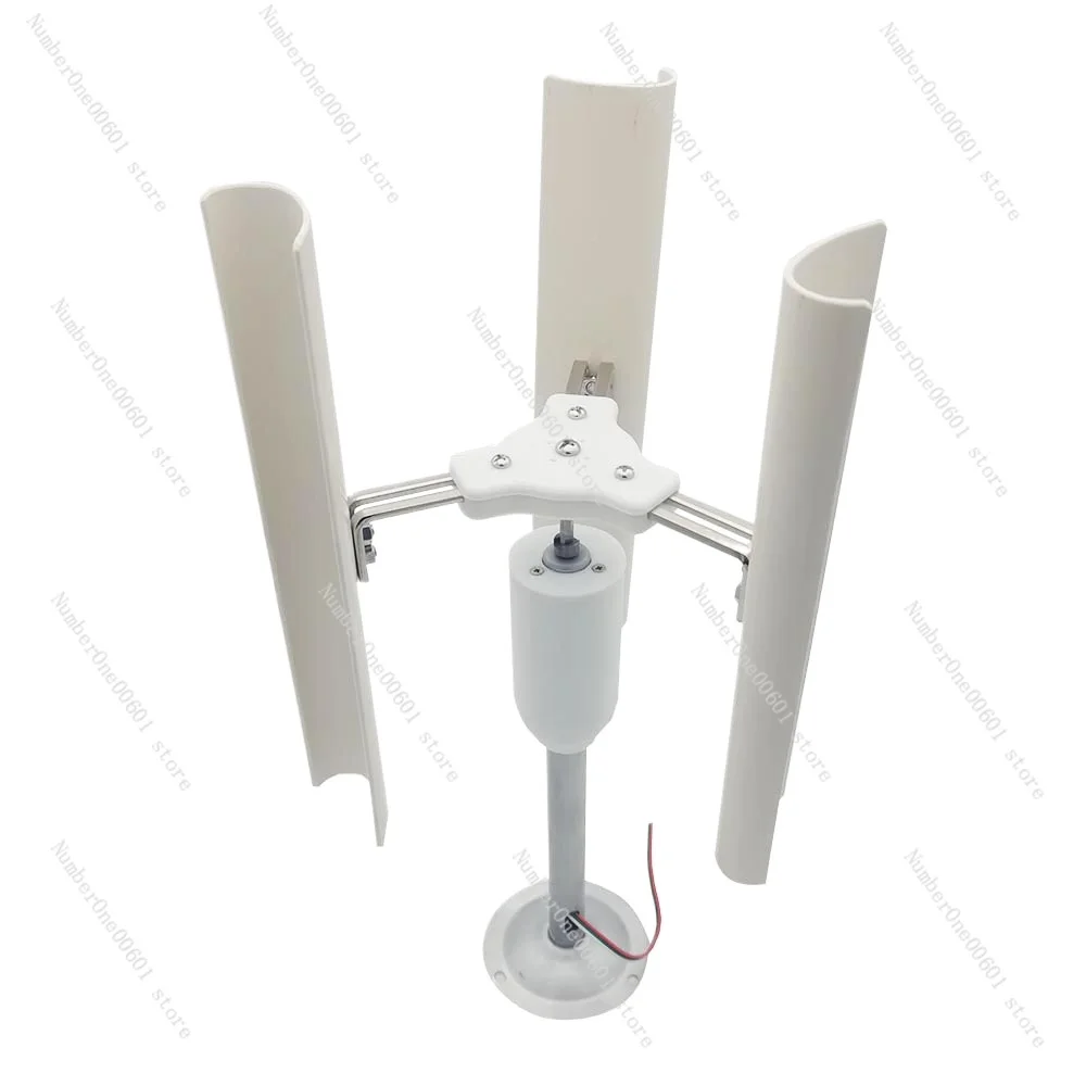 

Vertical Axis Wind Turbine Model Three-phase Permanent Magnet Generator Windmill Toy Night Light Making DIY Display