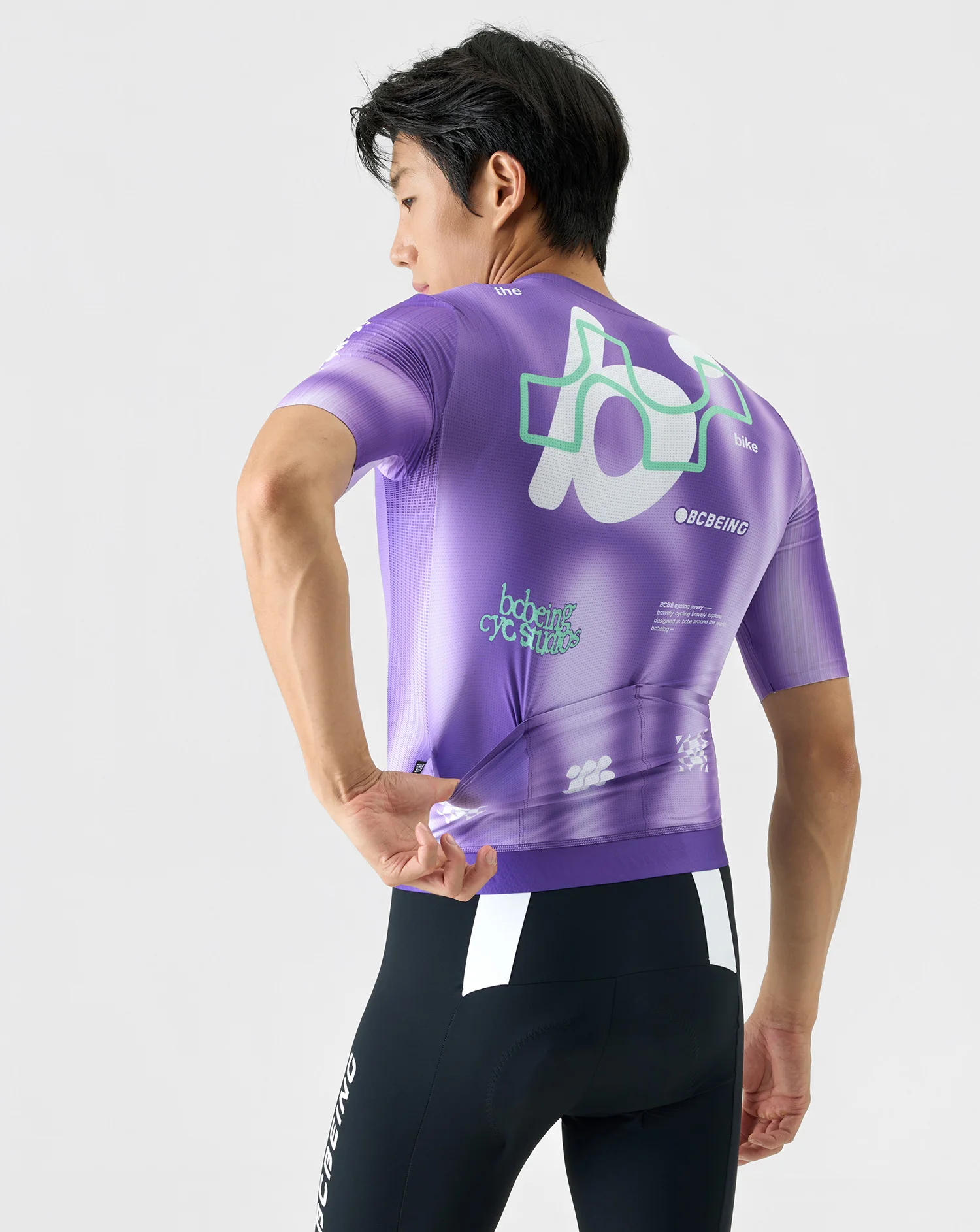 BCBE-ING AERO Fahrradtrikot Kurzarm Pro Race Fit Leichte Fahrradbekleidung Atmungsaktiv Schnelltrocknend YKK-Reißverschlüsse Fahrradtrikot – Detail 8