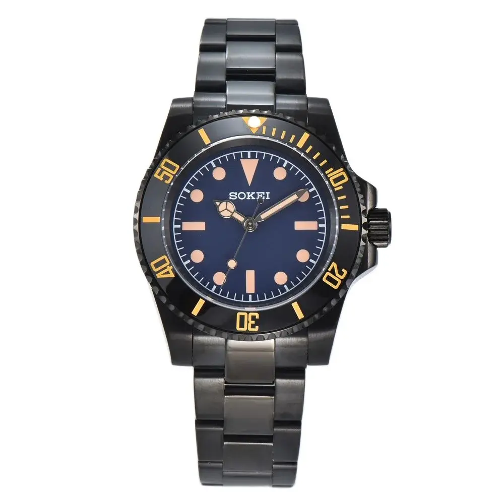 

PARNSRPE 40MM NH35A 20bar Men's automatic diving watch Bracelet 3.8 Crown sapphire crystal Luminous pointer