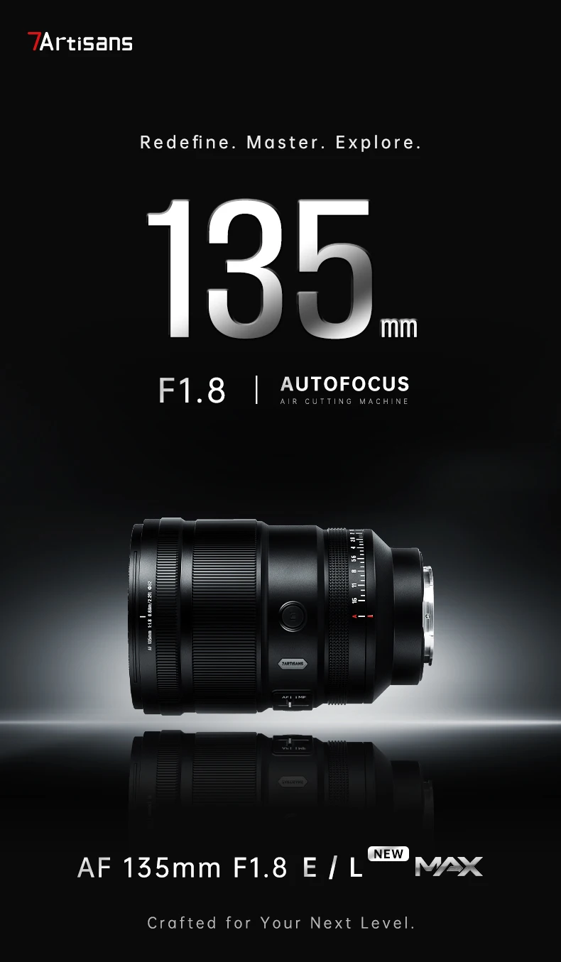 7Artisans AF 135mm F1.8 MAX Full Frame Auto Focus Lens for Nikon Z Mount Nikon Z Mount Z30 Zfc Z5 II Z6 III Camera