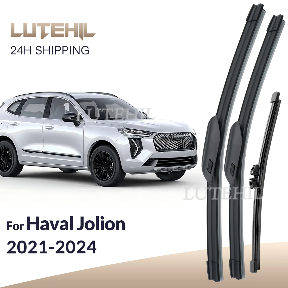 

For Haval Jolion 2021-2024 2022 2023 Wiper Front & Rear Wiper Blades Windshield Windscreen Window Brushes 24"+17"+12"