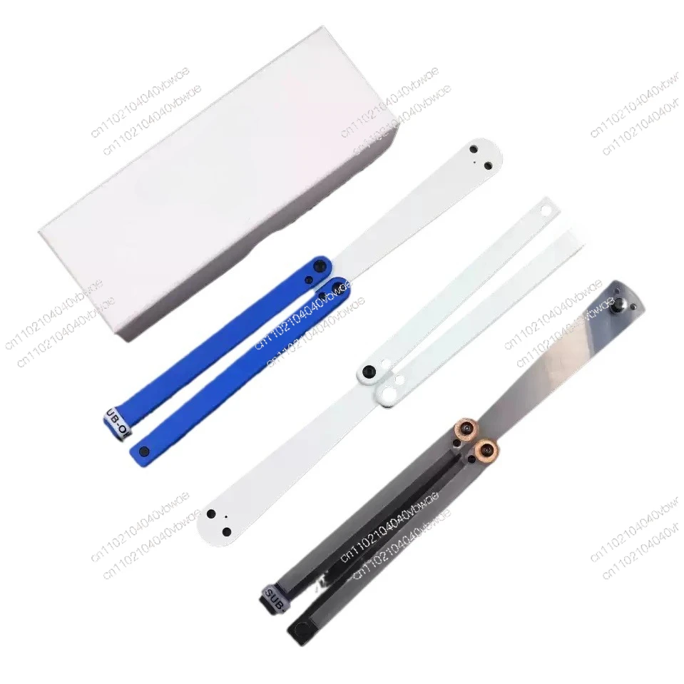 Suitable for Knife YY Sticker Bar Players Squid Full Plastic POM Durable Portable Butterfly Knife [Blank Balisong]