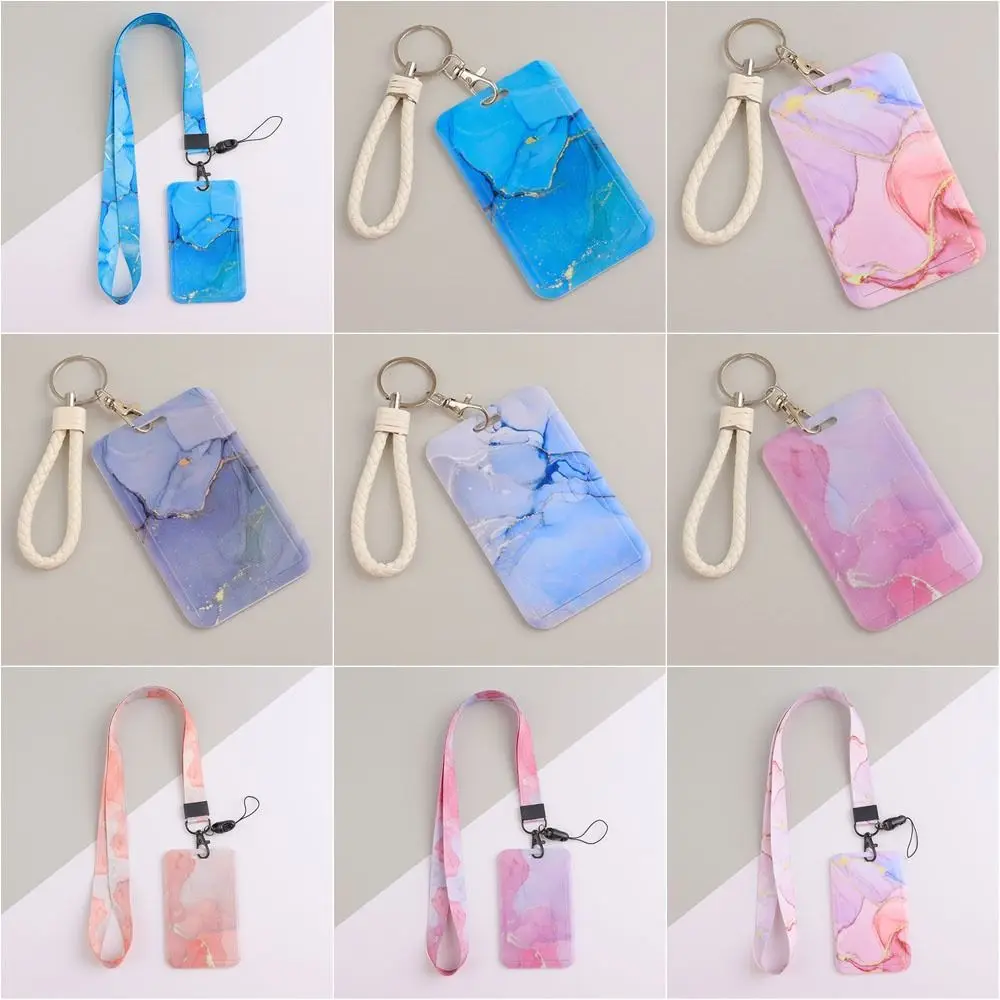 Cartoon Pass Card Keyrings para homens e mulheres, Student Card Straps, ID Card Holder, Lanyard Card Holder, Pass Pass, Credential Holder